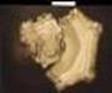 Photo by Dr. Emoto showing irregular blob haped arrangement of water melecules labeled 